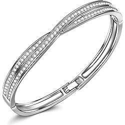 Susan Y Pulseras Regalos Pulsera Mujer, Vals del Amor Serie Pulsera Joyería Mujer, Cristales de Austria, Día de la Madre San Valentín Navidad Cumpleaños Regalo para Mujeres Niñas Novia Mamá