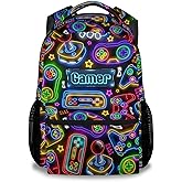 Backpacks for Boys - Cool Gamer Travel Backpack for Kids - 17 Inch Bookbag for Elementary Primary School - Back to School Supplies