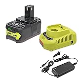 18V Battery and Charger Combo for Ryobi 18 Volt