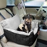 GoFirst Dog Car Seat Small Dogs Cats Booster Seat with Storage Pocket view 5