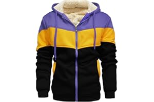 AIELVIN Men's Winter Fleece Thermal Jackets for Men Sherpa Lined Hoodies Warm Thick Jacket Outerwear