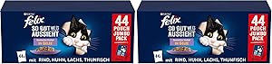 FELIX So gut wie es aussieht Gemischte Vielfalt in Gelee Katzennassfutter 88er Pack (88x 85g)