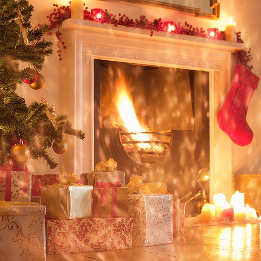 Christmas LED Flame Projector Lights for Decoration Lighting on Halloween, Holiday, Party, Garden, Christmas, Wedding, Outdoor LED Laser Flame Light Shower with Waterproof Rotating (Orange+Warm White)