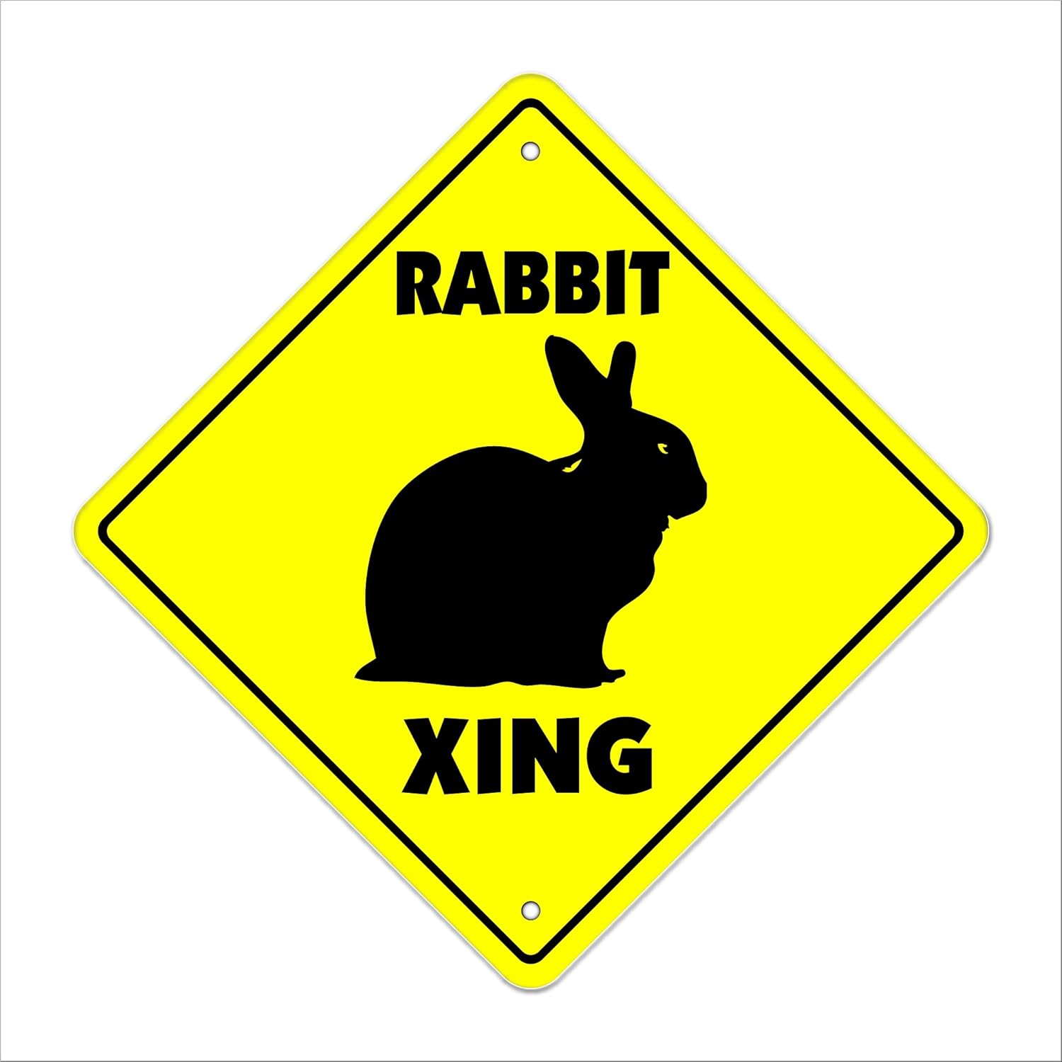Rabbit Crossing Sign Zone Xing Indoor/Outdoor 20" Tall