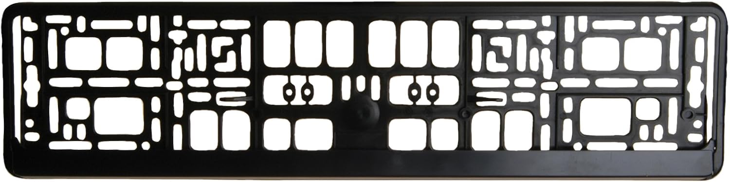 Unitec 84527 Bracket Licence Plate - Black