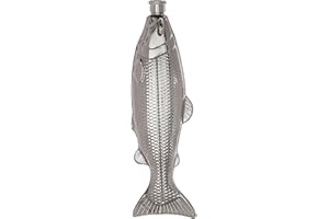 Kikkerland Fish Flask, Stainless Steel