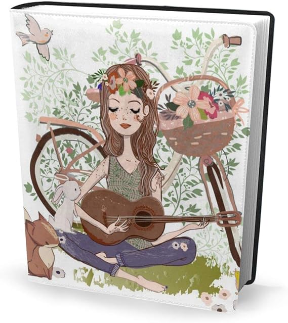 Amazon Co Jp ブックカバー ギターを弾く女 手帳カバー 新書 文庫 B6 書籍に対応 軽量 耐久性 Puレザー プレゼント ギフト 28 X 51cm 服 ファッション小物