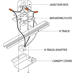 Bravsekai H Track Floating Canopy Connector, H