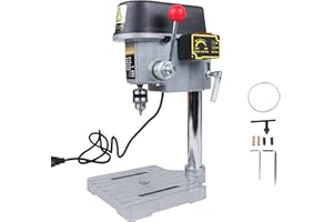 RATTMMOTOR Benchtop Drilling Machine 340W 110V/220V 16000RPM Mini Bench Drill Press 25mm Stroke Drill Chuck 1-10mm Multi-Func