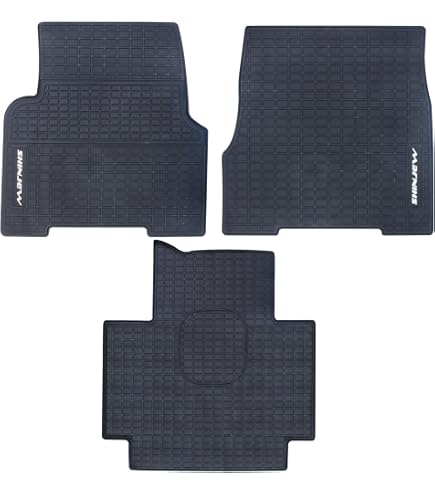 SHINJEW Heavy Duty Floor Mats For Volvo VNL, VHD, VNR (2019-2023) - 3-Piece Set, TPE Material