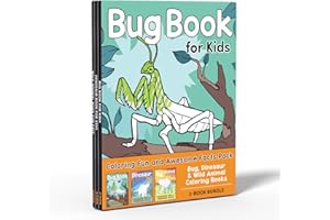 Coloring Book Box Set: 3 Books for Coloring Fun and Awesome Facts about Dinosaurs,Bugs,and Wild Animals(Perfect Gift for Kids Ages 3-7) (A Did You Know? Coloring Book)