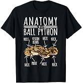 Python Snake Owner - Anatomy of A Ball Python T-Shirt
