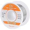 WYCTIN 60-40 Tin Lead Solder Wire with Resin Core for Electrical Repair Soldering 0.6mm 100g