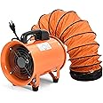 YITAHOME Exhaust Fan - 8 Inch High Velocity Extractor with 16FT Ventilator Duct Hose for Industrial, Paint Booth