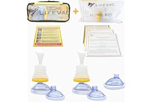 LifeVac Home and Travel Combo Kit (Canadian Version) - Choking Rescue Device, Portable Airway Suction Device | Anti Choking D