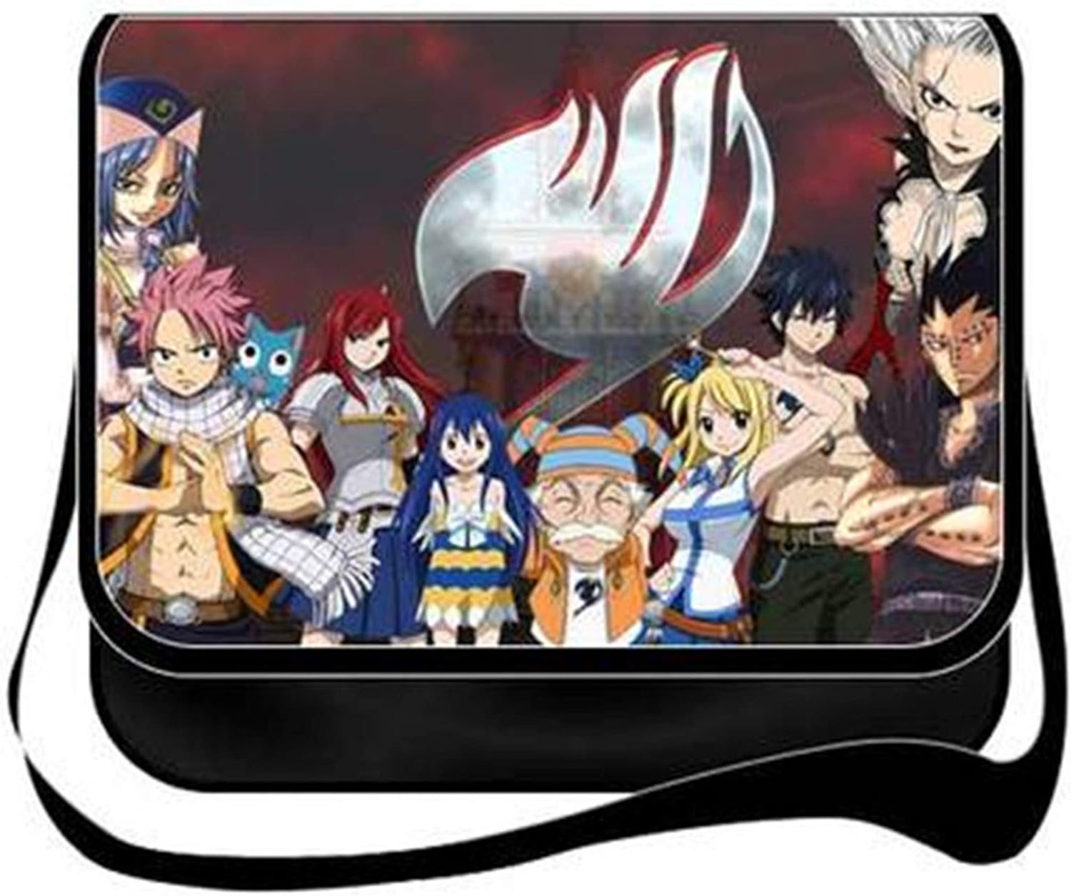 YOYOSHome Fairy Tail Anime Cosplay Messenger Bag Shoulder Bag Handbag Crossbody Backpack School Bag