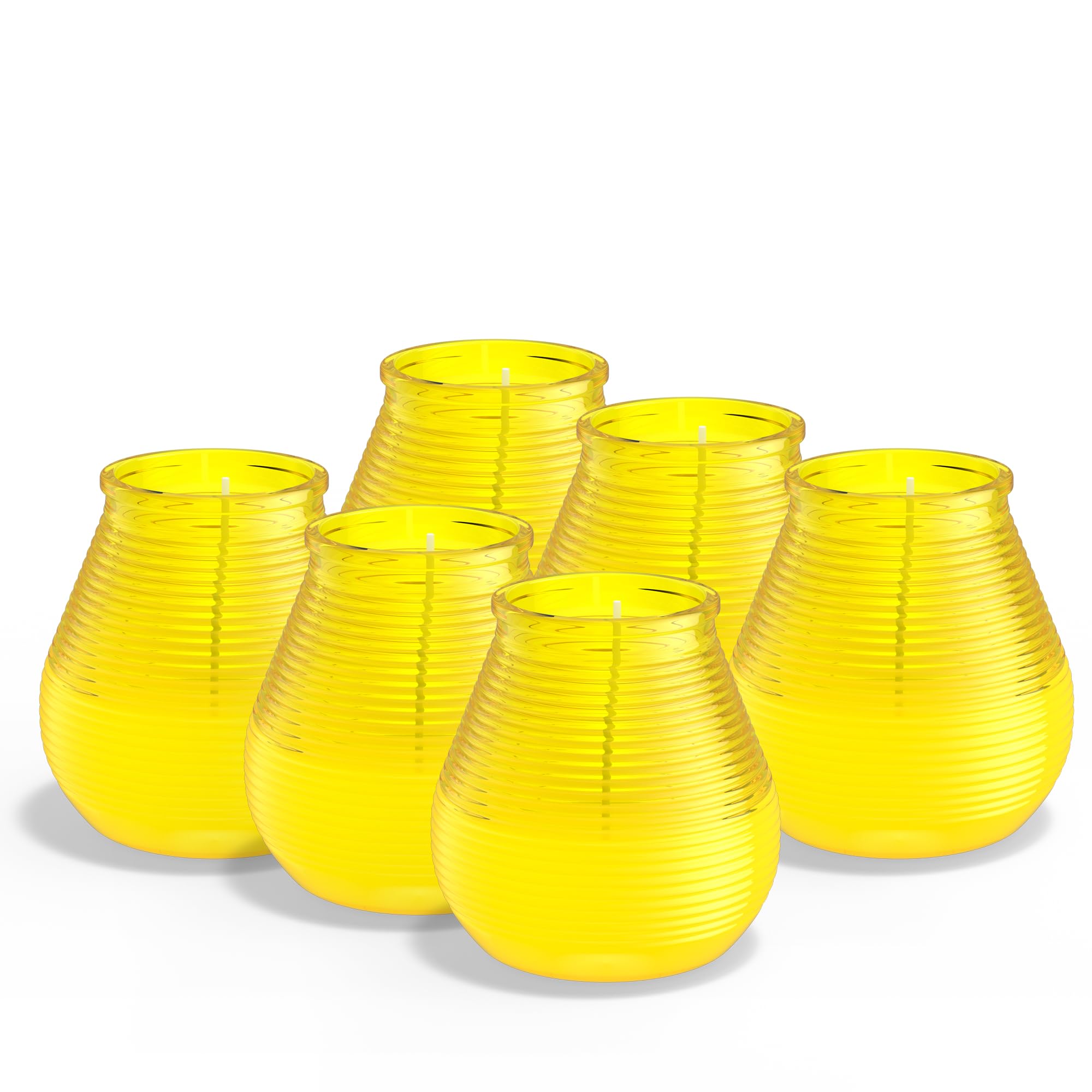 BOLSIUS - Citronella - Patio Candle - Outdoor - Scented - Yellow - 40 Burning Hours - Pack 6