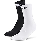 CEP Core Run 5.0 Mid Cut Crew Compression Socks for Men & Women – Performance Running Socks with Blister Prevention