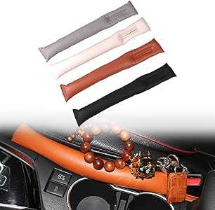 HE ZE - Relleno de huecos para asiento de coche, piel sintética, freno