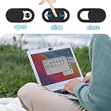Amabro 8PCS Webcam Cover Slide Black Laptop Phone Camera Privacy Protector view 6