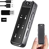 Amyway 64GB Mini Body Camera,1080P Wearable Patrol Video Recording Camcorder with IR Night Vision, 5-Hour Battery & 180° Rotating Lens – Small Wearable Cam for Security, Police, and Outdoor Use