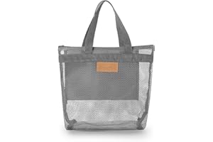 AfitLulu Quickdry mesh shower caddy, Bathing Bag with Zip and 2 Compartments,Foldable Shower Caddy for Swimming, Gym, Beach