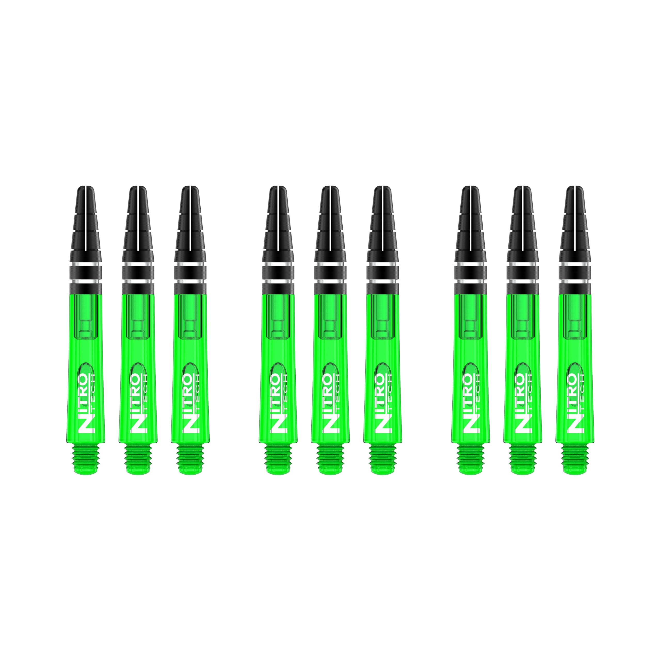 RED DRAGON Nitrotech Short Stems - Green - 3 sets per pack (9 Stems in total) — image 1
