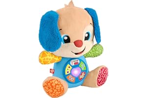 Fisher-Price Baby Toy Laugh & Learn Smart Stages Puppy Musical Plush with Lights & Learning Songs for Infants Ages 6+ Months
