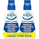 Crest Pro-Health Gum Care Mouthwash, Cool Wintergreen, CPC Antigingivitis/Antiplaque Oral Rinse 1L (33.8 fl oz), Pack of 2, Alcohol Free for Adults