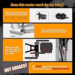 Bafang 48V 750W Electric Bike Conversion Kit Mid