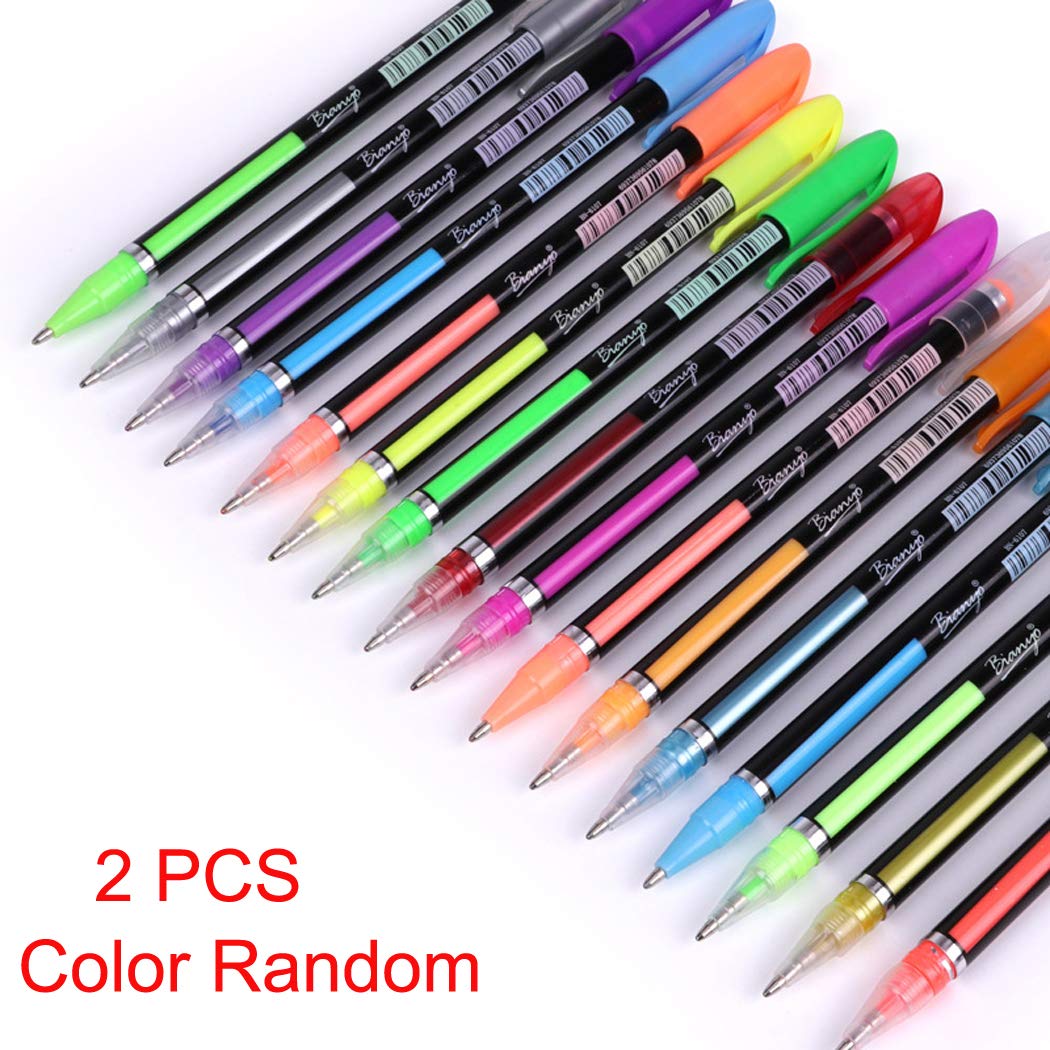 Pastel Glitter Colored Gel Pen Drawing Writing Marker Pen School Office