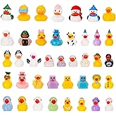 Guiqulai 40 Pcs Mini Resin Ducks to Hide Tiny Ducks Mini Animals Cute Figurines for DIY Crafts Miniature Garden Micro Landsca
