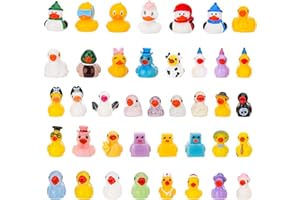 Guiqulai 40 Pcs Mini Resin Ducks to Hide Tiny Ducks Mini Animals Cute Figurines for DIY Crafts Miniature Garden Micro Landsca