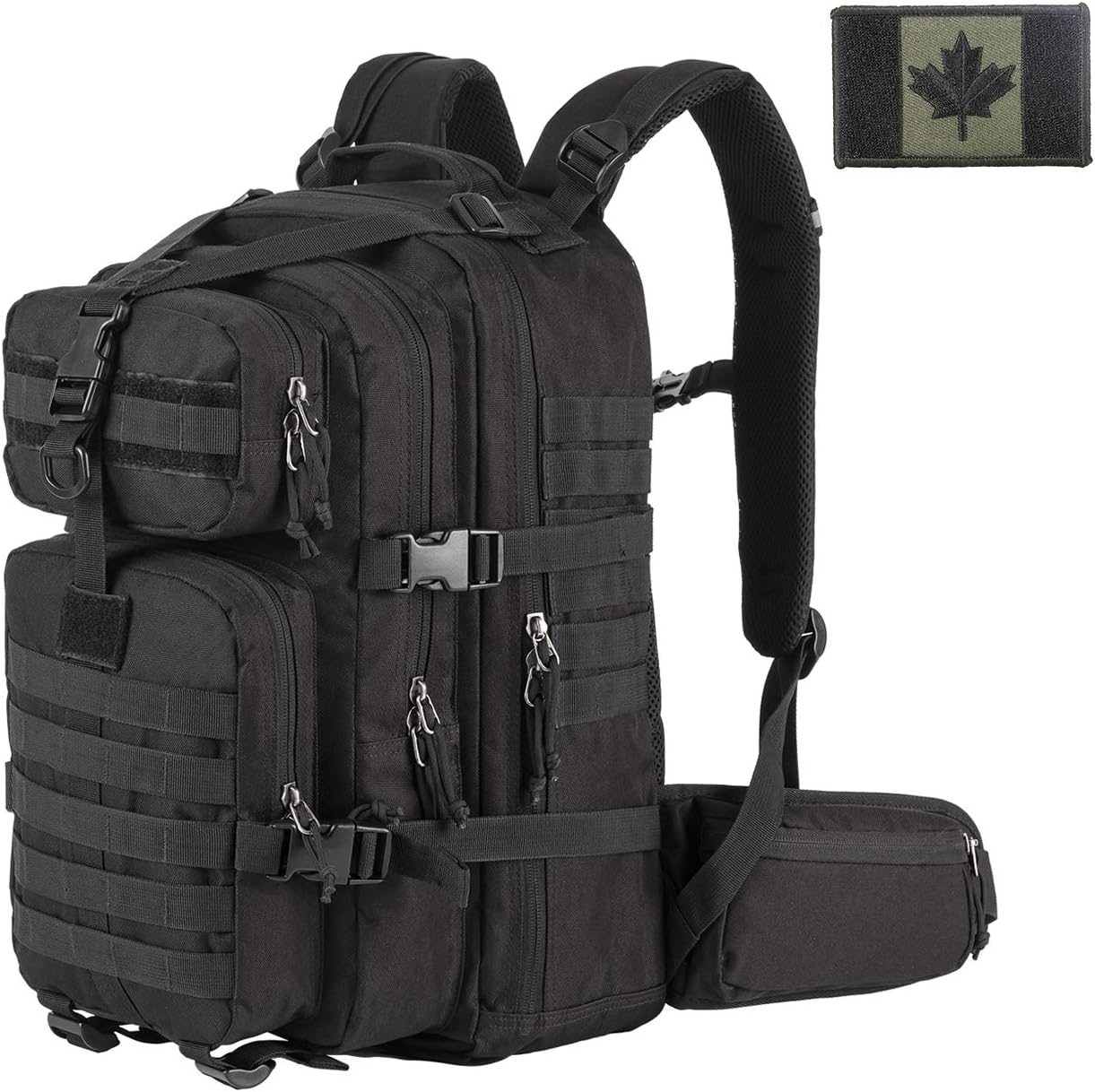 SHARKMOUTH Military Tactical Backpack 3 Day Assault MOLLE Pack, Hiking