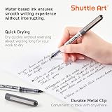 Shuttle Art 25 Pack Rollerball Pens 0.5mm Extra Fine Black Ink Quick Drying view 3