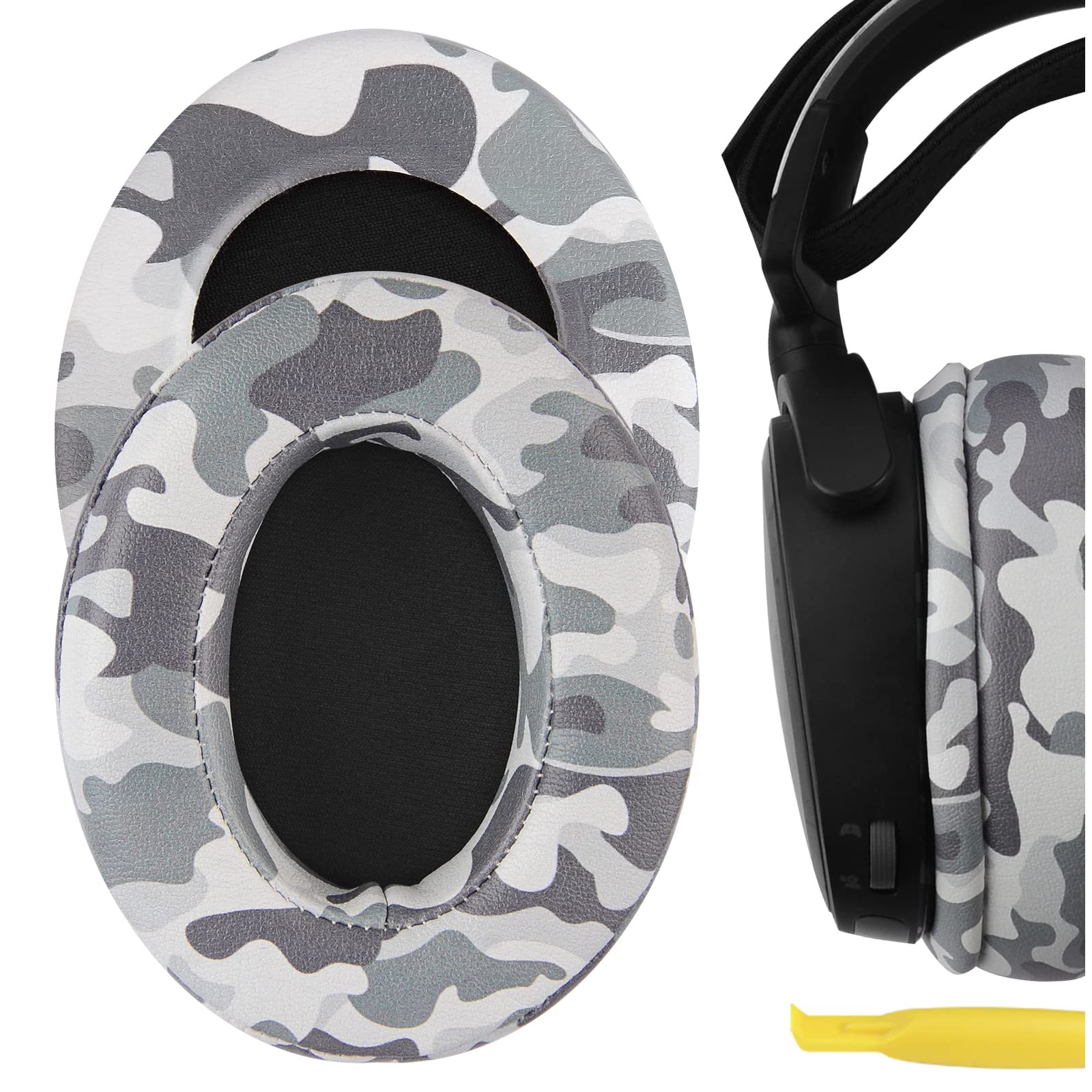 Geekria Replacement Ear Pads Compatible with SteelSeries Arctis 1/3/ 5/7/ 7P/ 7P+/ 7X/ 7X+/ 9/ 9X/ Pro/Prime Headphones, Ear Cushions (Camo)