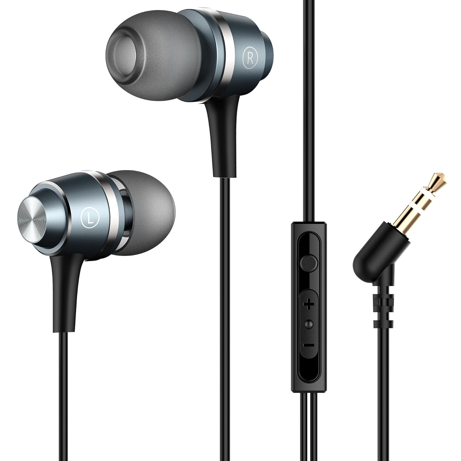 Mpow Auriculares con Cable y Micrófono In ear Estéreo Control Remoto para