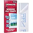 Catchmaster Window Fly Traps 48-Pack, Fruit Fly Traps for Indoors, Disposable Bulk Bug Catcher, Waterproof Insect Glue Trap, Adhesive Strips, Pet Safe Pest Control for Home, Kitchen, & Garage