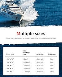 Abahub EVA Foam Boat Decking 96''x47'' Non-Slip