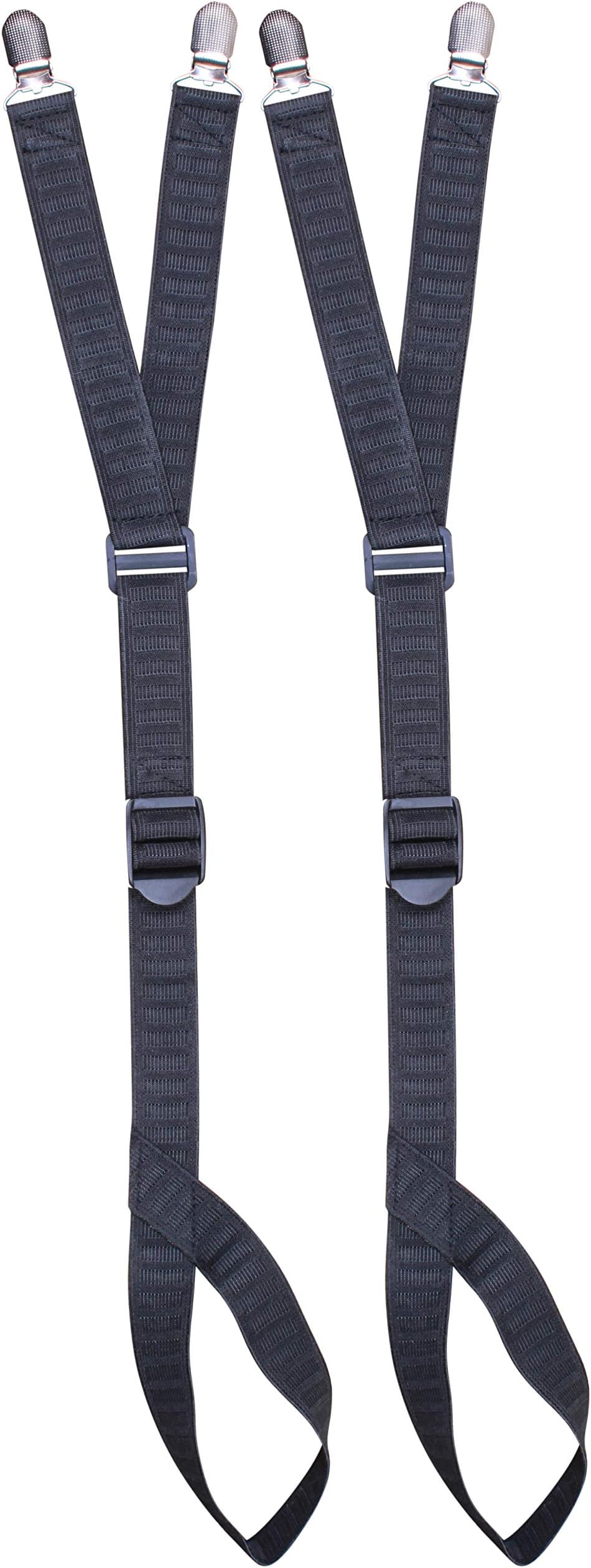 RedbayStirrup Style (Loop) Shirt Stays Metal Clips Perfect for Police, Military and Other Uniforms