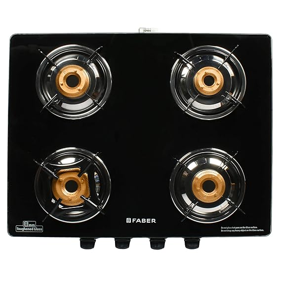 Buy Faber Gas Stove 4 Burner Glass Cooktop (Jumbo 4BB SS) Manual