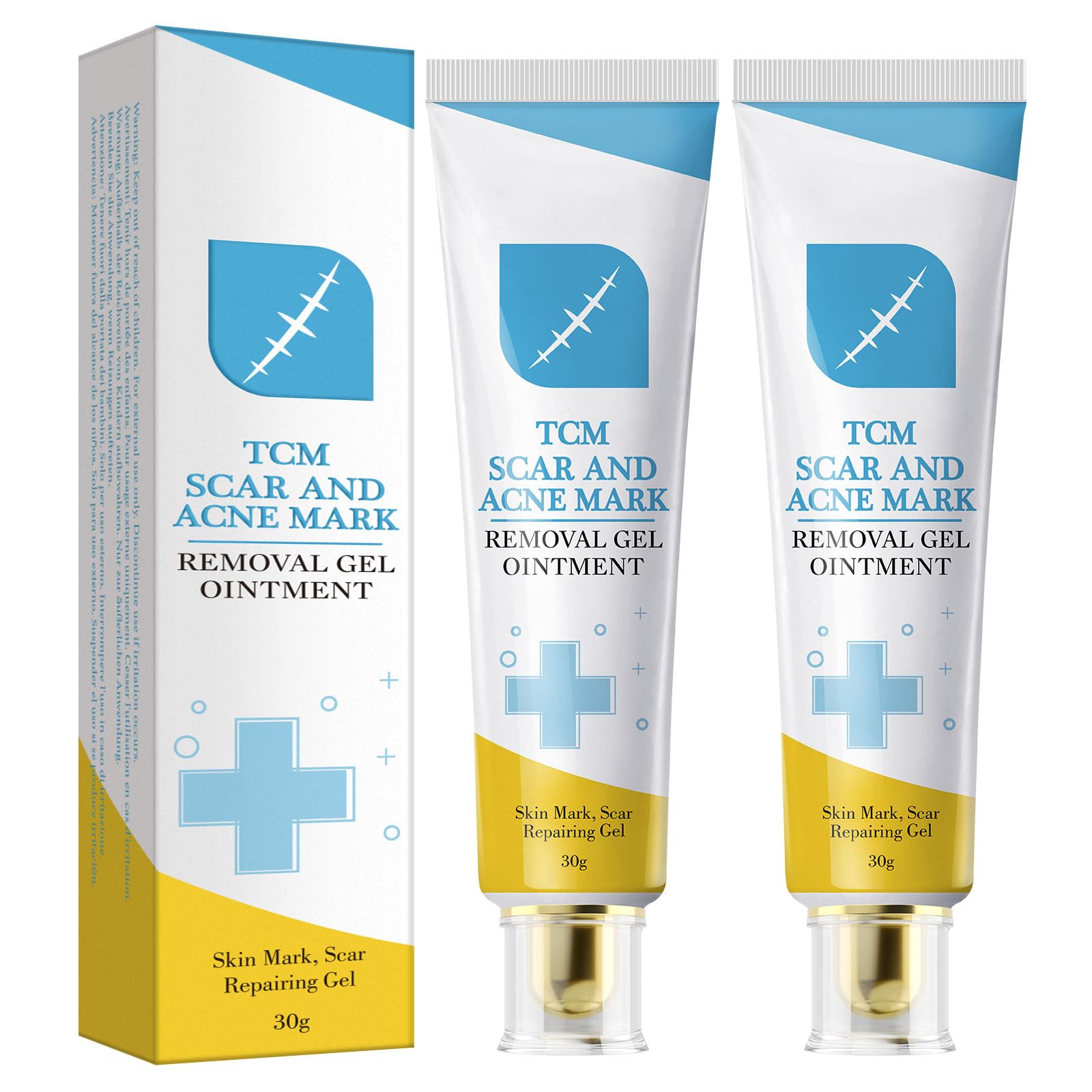 2PCS Advanced Scar Cream, Scar Removal Cream, Skin Repair Scars Burns Cuts, Stretch Marks, Acne Spots, Scar Gel