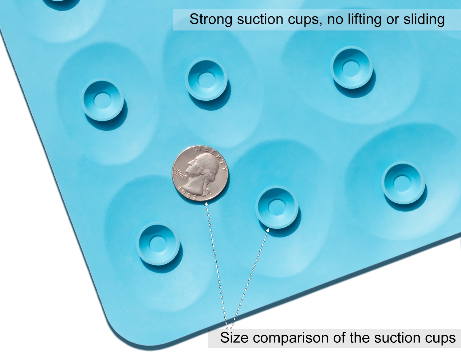 OTHWAY NonSlip Bathtub Mat Soft Rubber Bathroom Bathmat with Strong