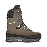 LOWA Mens Tibet GTX Hi Nubuck Sepia Black Boots 9.5