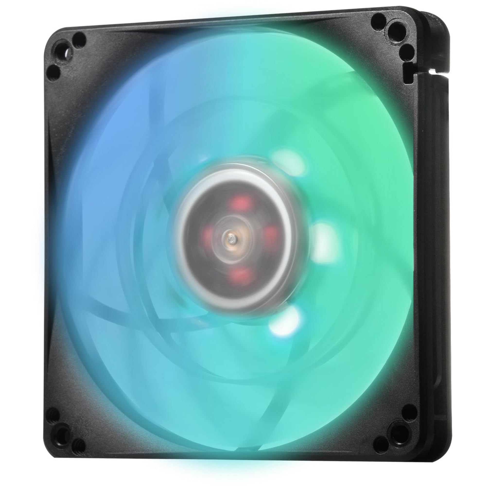 SilverStone SST-FW124-ARGB - FW Series Quiet Computer Case Cooling Fan 120mm PWM, Transparent blade with black frame, Ball Bearing, ARGB LED