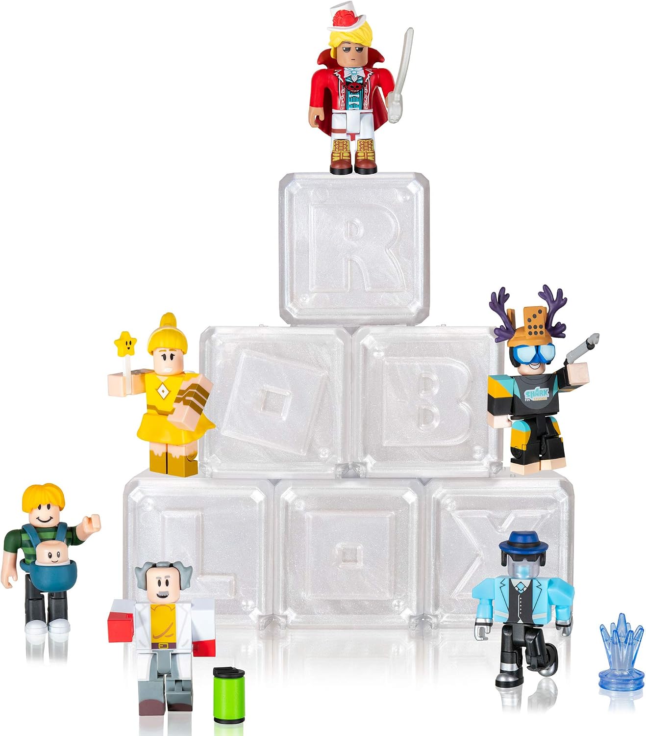 thumbnail image 2 of Roblox Celebrity Series 6 Mystery Box – White Diamond Silver Edition – 3" Action Figure + Virtual Code 2 of 5