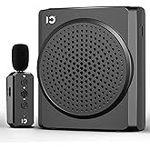 SHIDU 18W Portable Voice Amplifier for Teachers, Voice Amplifier with Wireless Lavalier Microphone, Bluetooth Microphone and Speaker for Classroom, Training, Speech