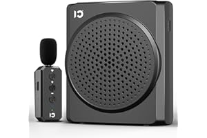 SHIDU 18W Portable Voice Amplifier for Teacher, Voice Amplifier with Wireless Lavalier Microphone, Bluetooth Microphone and Speaker for Classroom, Training, Speech