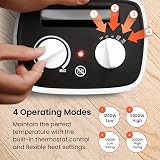 Pro Breeze 2000W Mini Ceramic Heater 2 Heat Settings Oscillation 60° White view 8