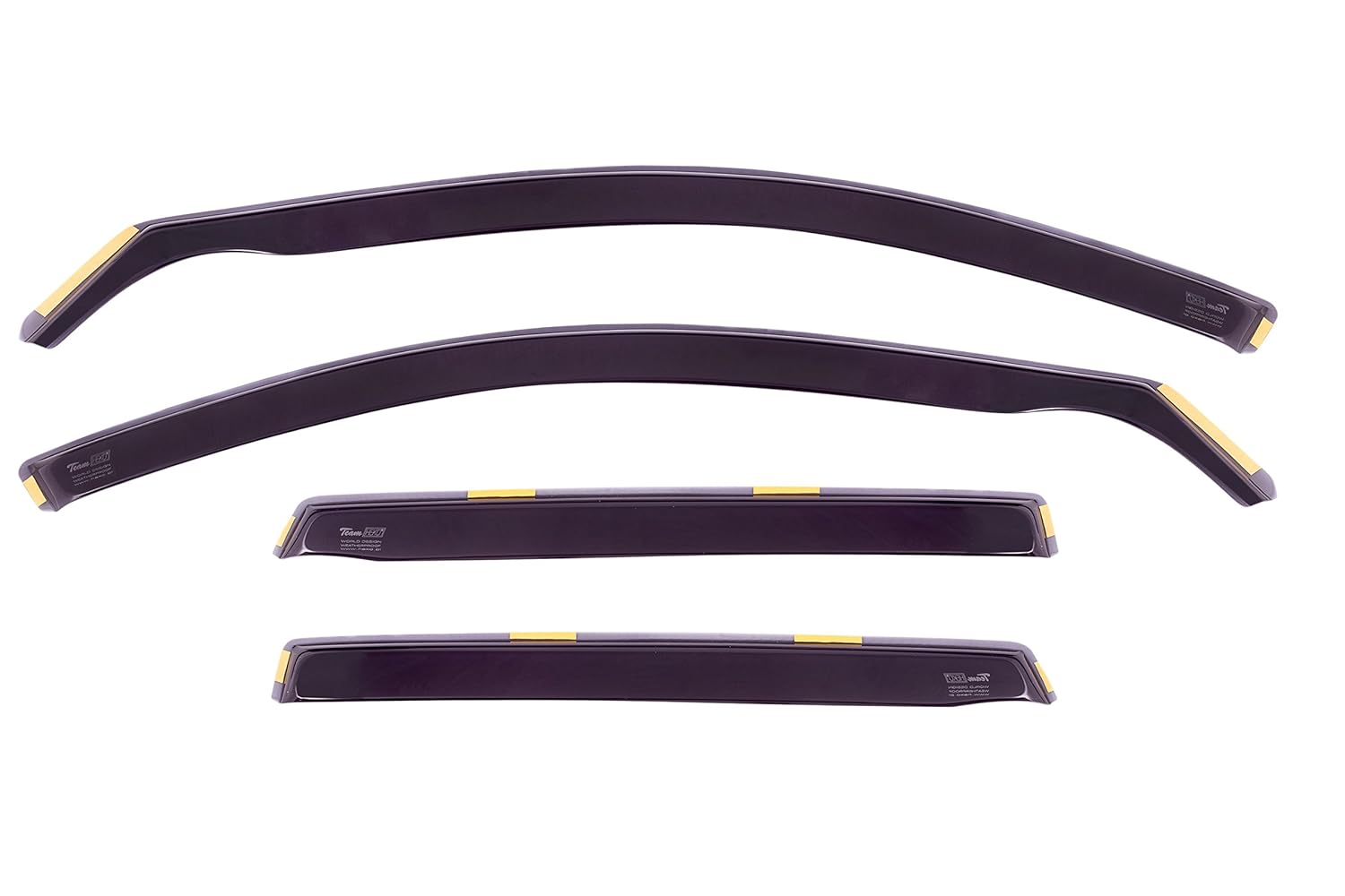 HEKO10221 Front and Rear Wind Deflectors Fits Audi A3 5Door Sportback
